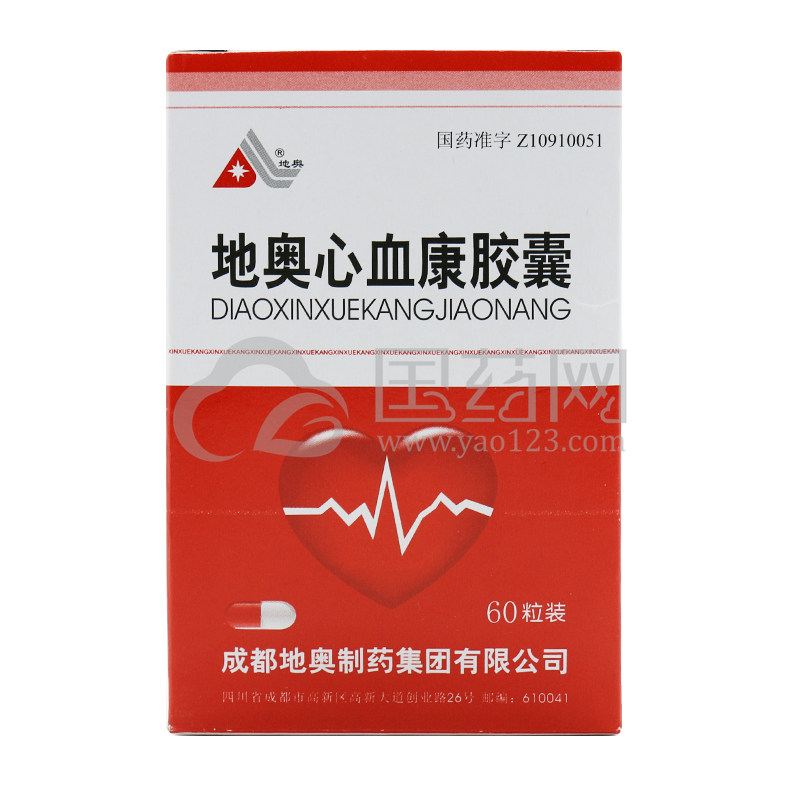 地奥 地奥心血康胶囊 100mg*10粒*6板/盒