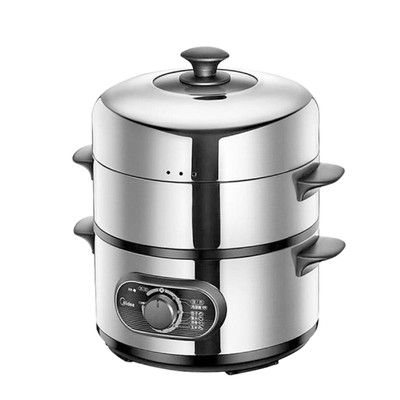 美的midea多功能不锈钢中式电蒸锅机械双层定时家用全国联保syh2821js