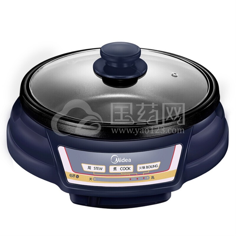 美的(midea)火锅电火锅多用途锅家用多功能 电热锅 电炒锅 hs136bjs