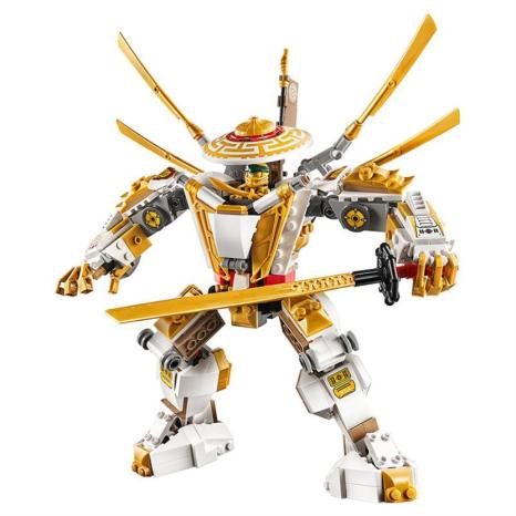 lego乐高新品玩具幻影忍者系列71702黄金机甲拼搭积木儿童玩具1月