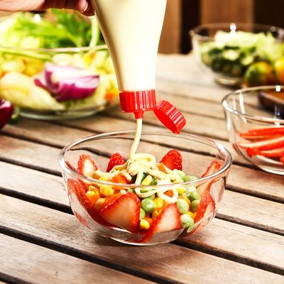 ocean泰国进口玻璃沙拉碗水果盘微波炉泡面透明汤碗三件套装