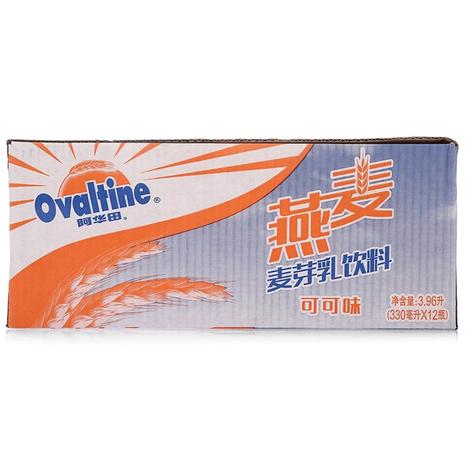 阿华田 燕麦麦芽乳饮料(可可口味) 早餐饮料 330*12盒 整箱