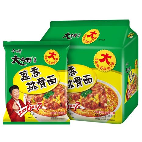 今麦郎方便面大今野葱香排骨面泡面五连包