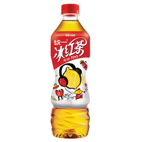 统一 冰红茶(柠檬味红茶饮料) 500ml*15瓶 整箱装