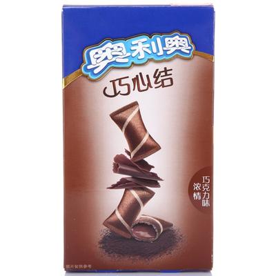 奥利奥oreo巧心结浓情巧克力味威化零食饼干办公室下午茶47g新老包装