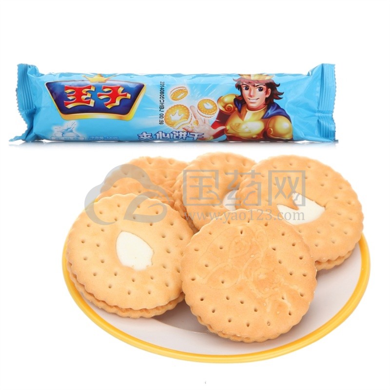 王子(prince)夹心饼干 牛奶味 下午茶休闲零食120g