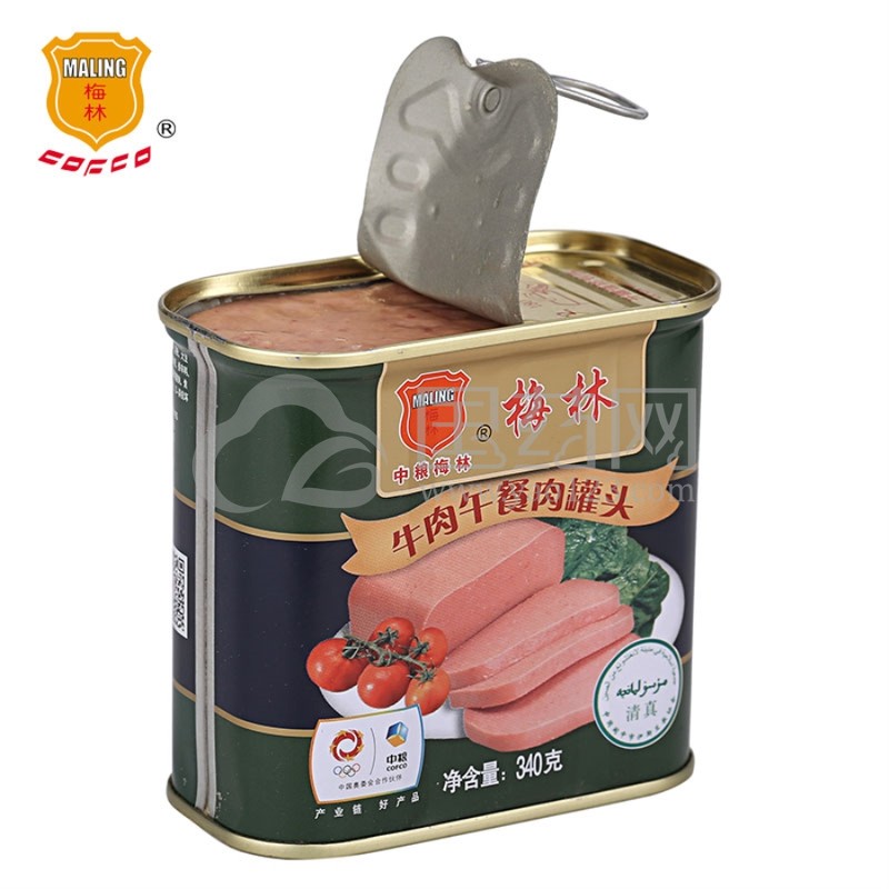 梅林 清真 牛肉午餐肉罐头 即食 340g 中粮出品