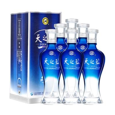 洋河洋河天之蓝52度480ml*6(附赠三个礼袋)价格,作用,说明书,多少钱